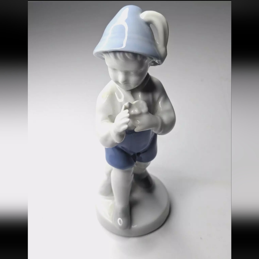Rare Gerold Porzellan Bavarian Boy Porcelain Figurine Vintage Western - Germany